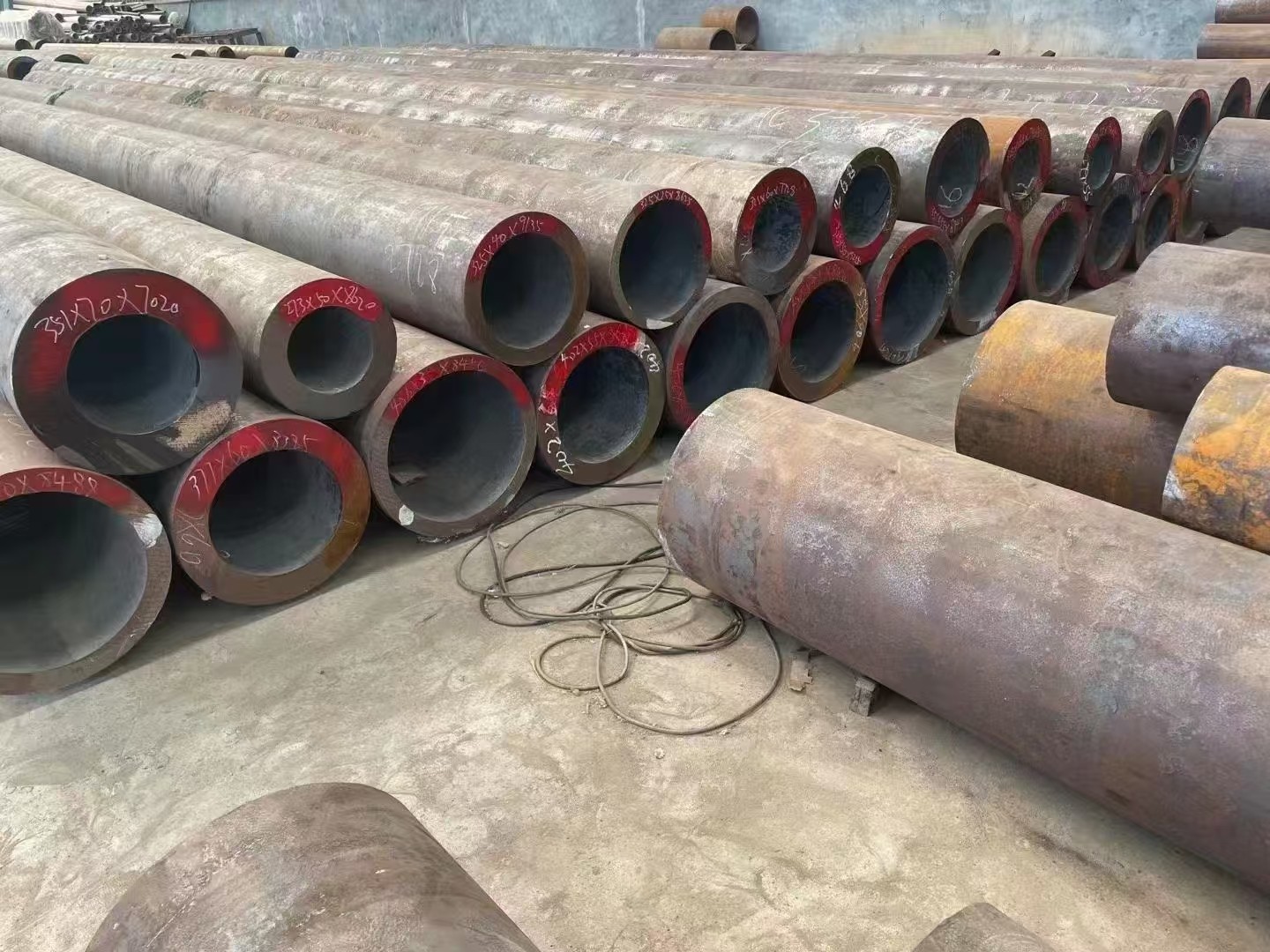 淮南市无缝钢管切割定尺切割加工大口径厚壁天缝钢管 - 排名